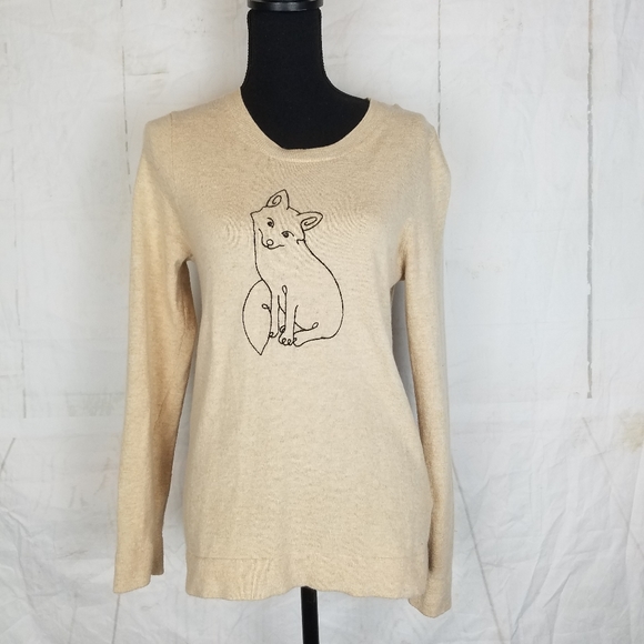 Jcrew Factory Tan Fox Sweater 